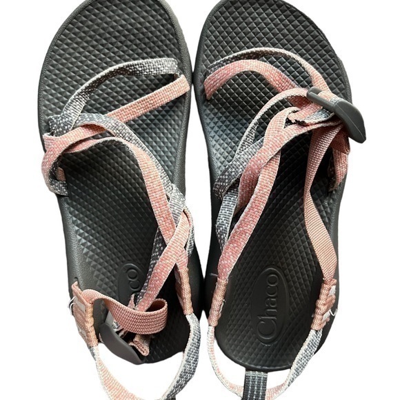 Chaco Other - Chaco Kids Ecotread Burlap gray/pink Heather Sandals Size 3